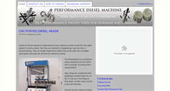 Desktop Screenshot of performancedieselmachine.com