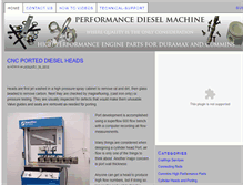 Tablet Screenshot of performancedieselmachine.com